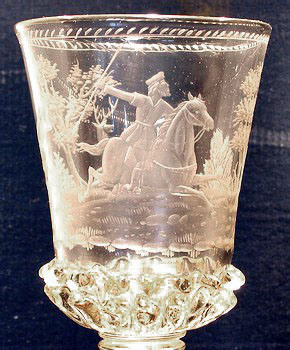 Collectible Engraved Glass.