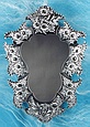 Click to see enlarged image of Venetian glass mirror. Made of Czech glass in Bohemian glassmaking tradititon.