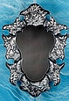 Click to see enlarged image of Venetian glass mirror. Made of Czech glass in Bohemian glassmaking tradititon.