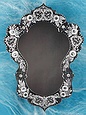 Click to see enlarged image of Venetian glass mirror. Made of Czech glass in Bohemian glassmaking tradititon.