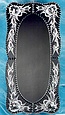 Click to see enlarged image of Venetian glass mirror. Made of Czech glass in Bohemian glassmaking tradititon.