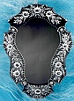 Click to see enlarged image of Venetian glass mirror. Made of Czech glass in Bohemian glassmaking tradititon.