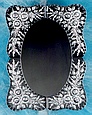 Click to see enlarged image of Venetian glass mirror. Made of Czech glass in Bohemian glassmaking tradititon.