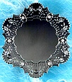 Click to see enlarged image of Venetian glass mirror. Made of Czech glass in Bohemian glassmaking tradititon.