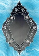 Click to see enlarged image of Venetian glass mirror. Made of Czech glass in Bohemian glassmaking tradititon.