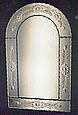 Click to see enlarged image of Venetian glass mirror. Made of Czech glass in Bohemian glassmaking tradititon.