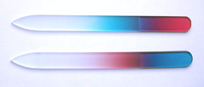 Crystal glass nail files Bohemian Glassworks: Kombinace barev