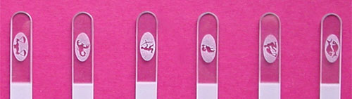 Crystal glass nail files Bohemian Glassworks: Pskovan znamen zvrokruhu