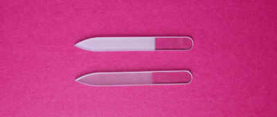 Crystal glass nail files Bohemian Glassworks: Tvary a velikosti